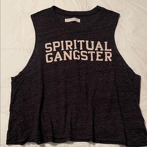 Spiritual Gangster Charcoal Muscle Tee